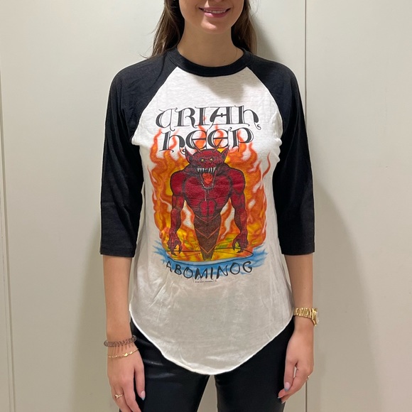 Rare Uriah Heep Abominog 1982 Tour Vintage Tee